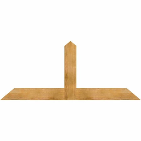 Ekena Millwork Portland Rough Sawn Timber Gable Bracket, Western Red Cedar, 72"W x 30"H x 6"D x 6"F, 10/12 Pitch GBW072X30X0606POR00RWR